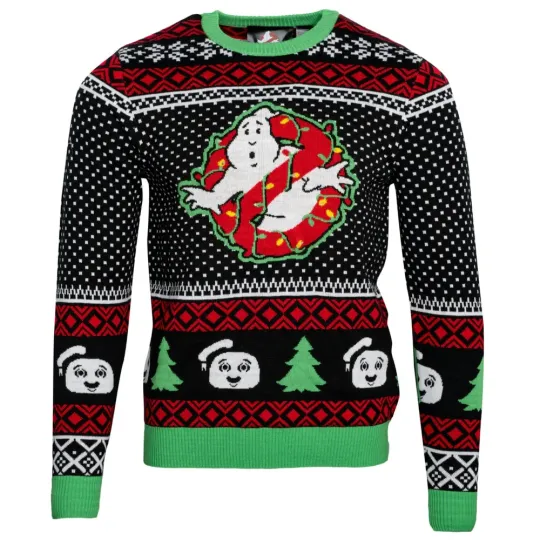 Ghostbusters LED Light-Up Ugly Christmas Sweater