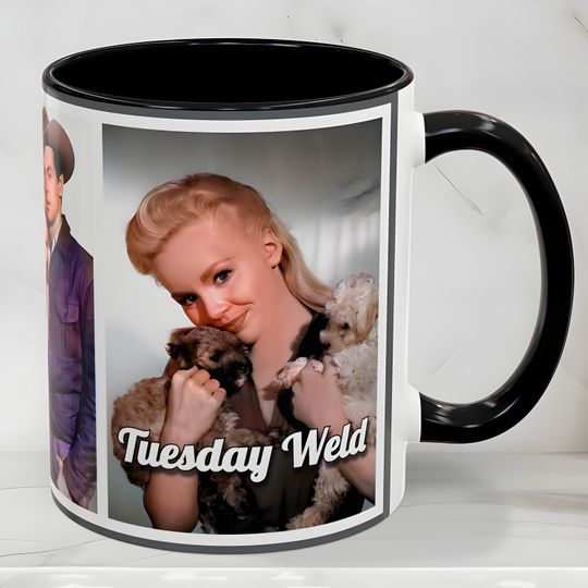 Tuesday Weld Mug: Vintage 1960s Film Star, Classic Hollywood Decor