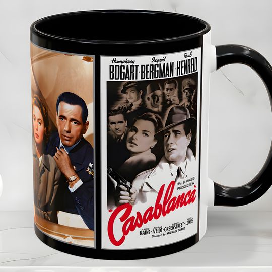 Casablanca Movie Poster Mug: Classic Film Fan Gift