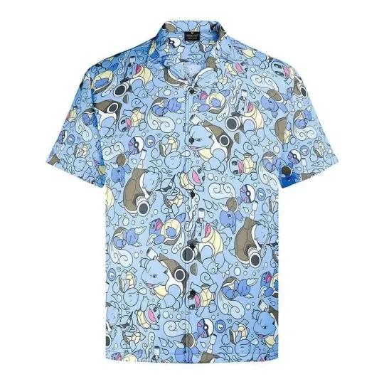 Blastoise PKM Hawaiian Shirt Men Unisex Rayon Polyester