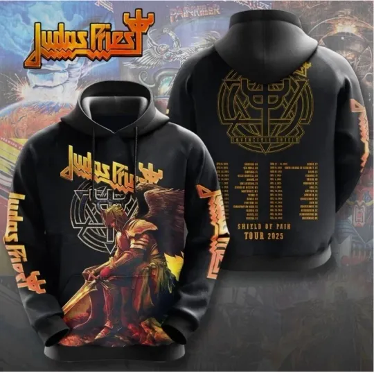 Judas Priest 3D Hoodie Tour 2025 Edition