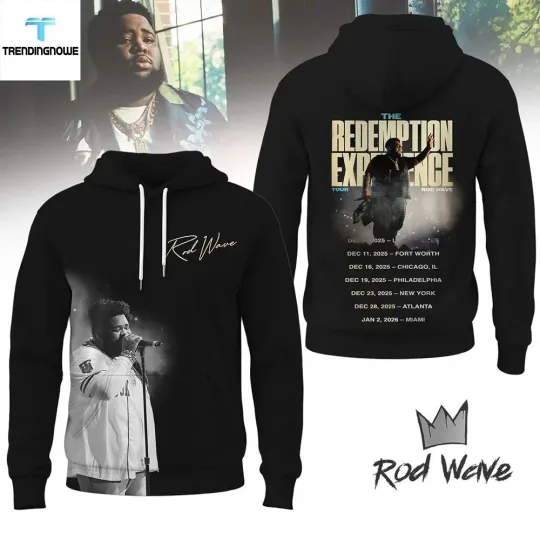 Rod Wave The Redemption Experience Tour 2025 Hoodie 3D