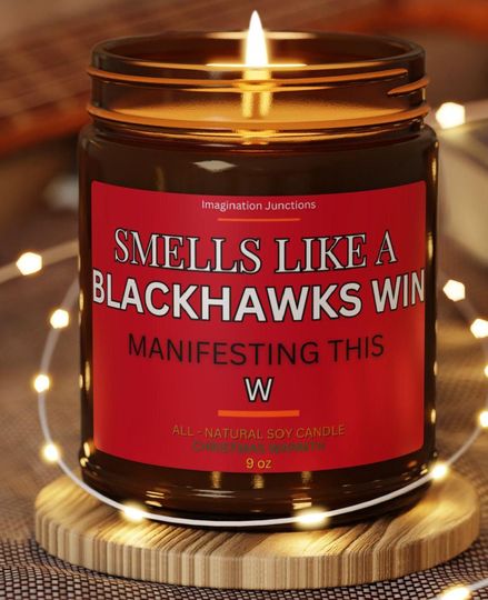 Blackhawks Scented Candles | Chicago Game Day, Soy Wax