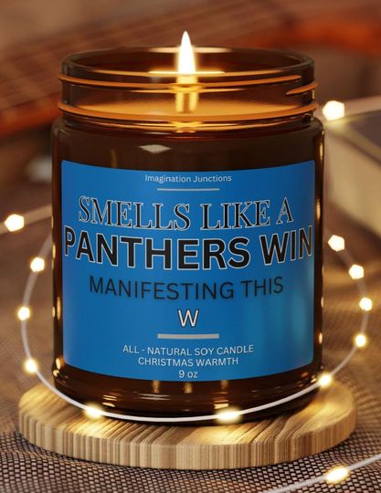 Panthers Scented Candles | Carolina Game Day Gift