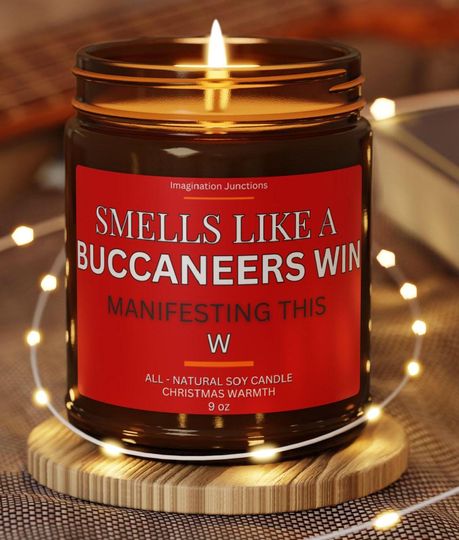 Buccaneers Scented Candles | Tampa Bay Game Day, Soy Wax
