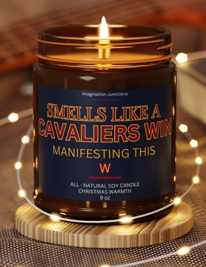 Cavs Scented Candles | Cleveland Game Day Decor