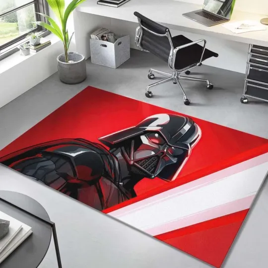 Star Wars Darth Vader Area Rug Carpet for Living Room and Bedroom