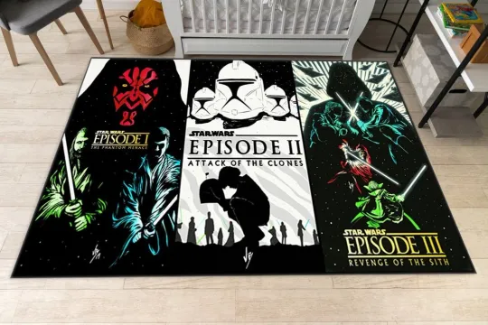 Star Wars Darth Vader Kids Room Rug Episode Rug for Home & Living