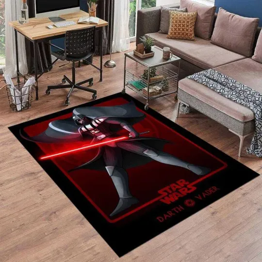 Star Wars Darth Vader Rug Movie Themed Area Rug for Home & Living