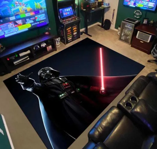 Star Wars Darth Vader Rug, Movie Inspired Children's Rug, Custom Boys Room Decor