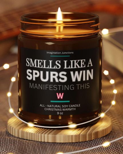 Spurs Scented Candles | San Antonio Game Day Decor