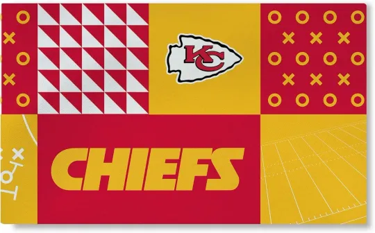Kansas City Chiefs football Doormat