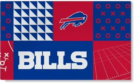 Buffalo Bills football Doormat