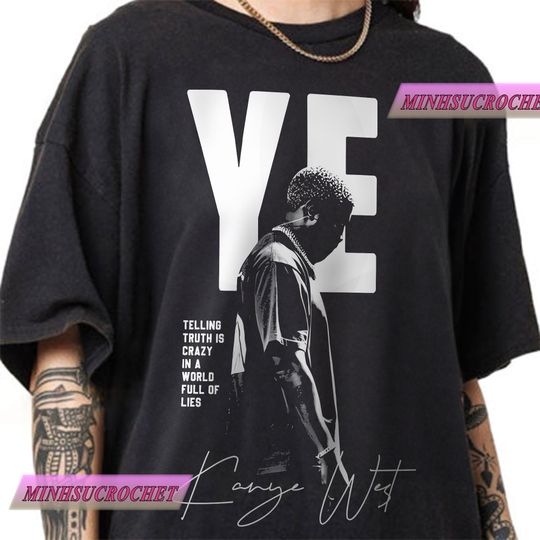 Vintage 90s Bootleg Graphic Style T-Shirt, Kanye West Retro Shirt, Kanye West Shirt, Kanye West Rapper Shirt