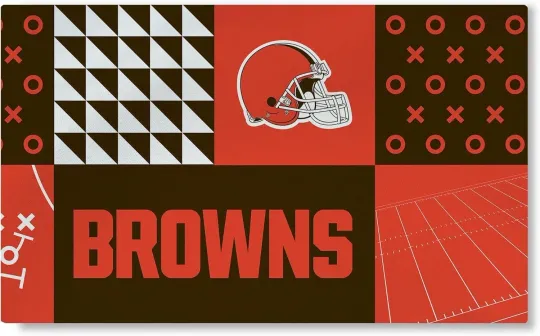 Cleveland Browns football Doormat
