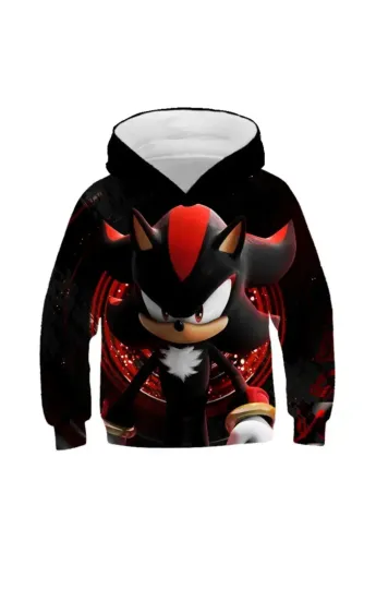 Shadow the Hedgehog 3D Hoodie for Boys Teenagers and Adults