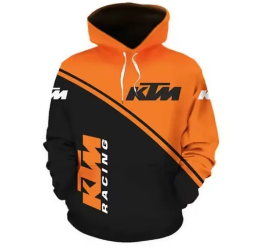 KTM Motorcycle 3D Printed Hoodie Pullover T-Shirt for Boys Teens Adults