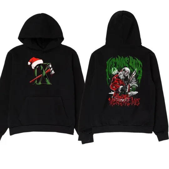 Ice Nine Merry Axe-Mas Double Sided Hoodie for Christmas Fans