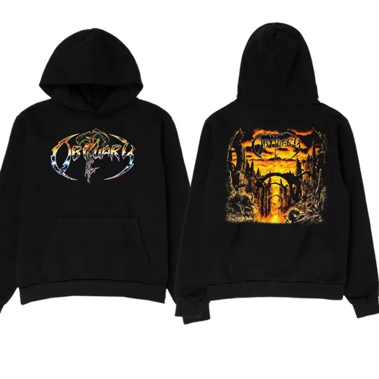Vintage 90s Obituary Christmas Hoodie