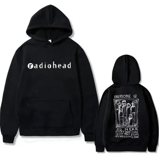 Radiohead Double Sided Hoodie Mens and Womens Vintage Fashion