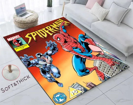 Legend, Spiderman, Comic Book, Kids Decor Rug, Decorative Rug, Rugs, Fantastic R