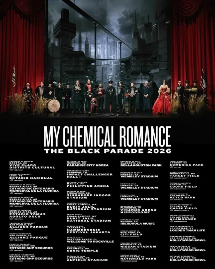 My Chemical Romance The Black Parade 2026 Reunion Tour Poster
