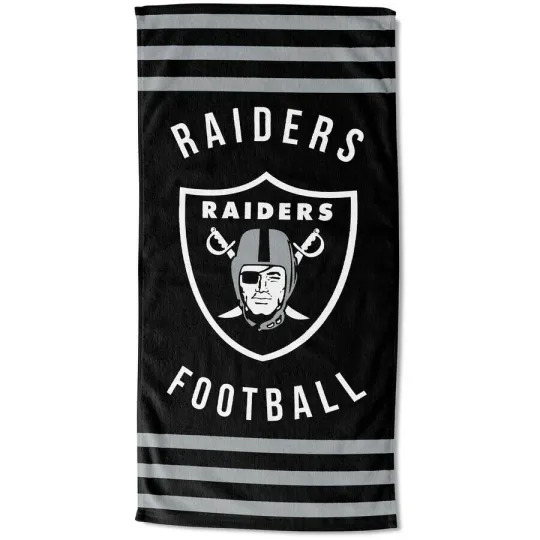 Oakland Raiders Beach Towel - Raiders Pool Towel  - football Football