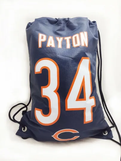 Walter Payton - Chicago Bears - Drawstring Bag - Backpack - Gym Bag (football)
