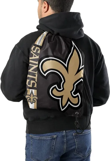 New Orleans Saints - Drawstring Bag - Backpack - Gym Bag (football)