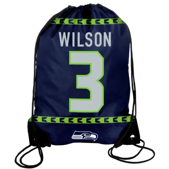 Russell Wilson #3 Seattle Seahawks - Drawstring Bag - Backpack - Gym Bag