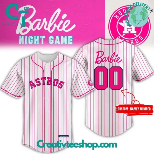 x Barbie Night Game Baseball Jersey