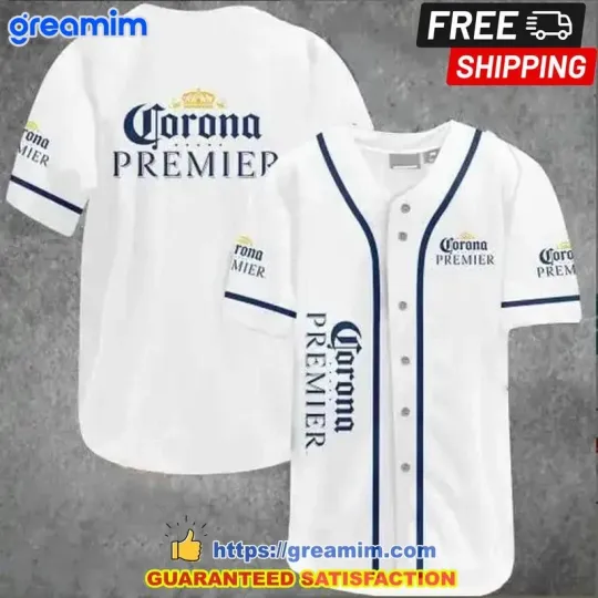 Corona Premier Beer Custom Baseball Jersey