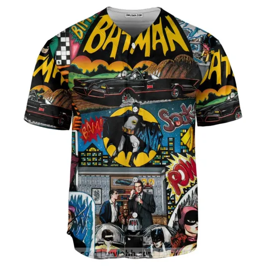 Batman 1966 Tv Series Baseball Jersey