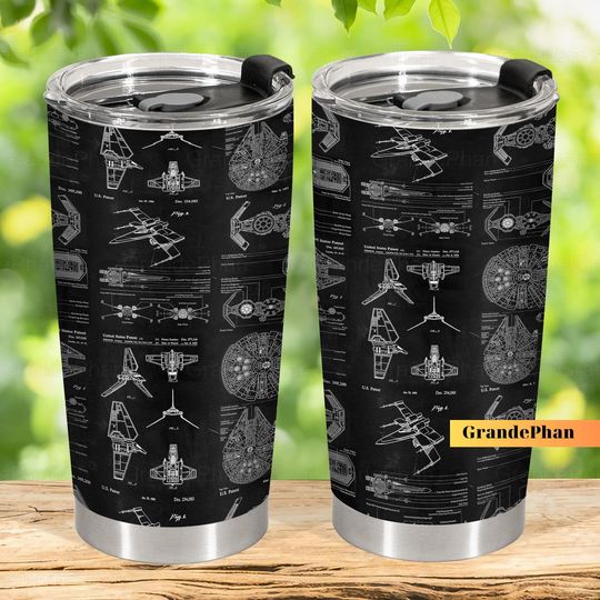 Space Ships Star Wars Tumbler, Star Wars This Is The Way Tumbler, Stainless Steel Tumbler, Star Wars 20 oz Tumbler