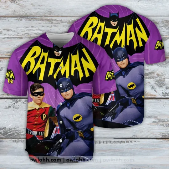 Batman And Robin Baseball Jersey