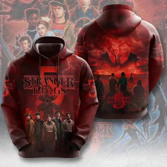 Stranger Things 2025 3D Hoodie, Clothing