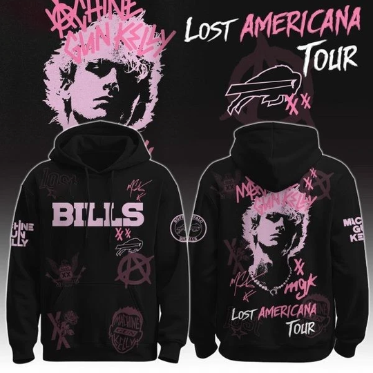 Bills MGK The Lost Americana Tour 2025 Machine Gun Kelly 3D Hoodie
