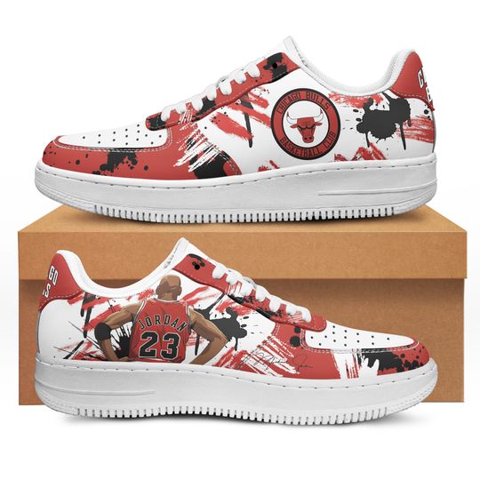 Michael Jordan Leather Low Top Sneakers