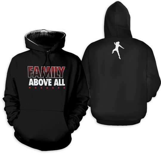 Roman Reigns Family Above All Pullover Hoodie - Black