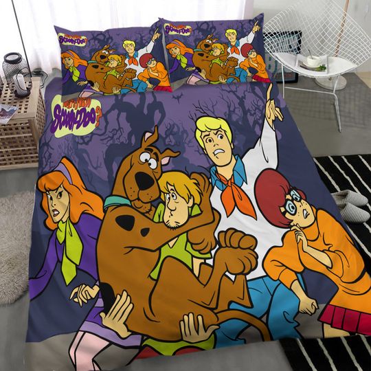 Funny Scooby Doo Cartoon Movies Full Bedding Set