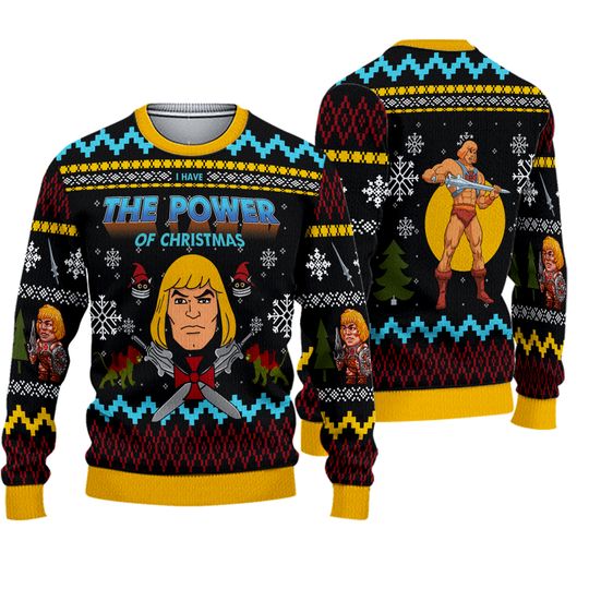 The Good Power of Christmas He-Man Ugly Christmas Sweater