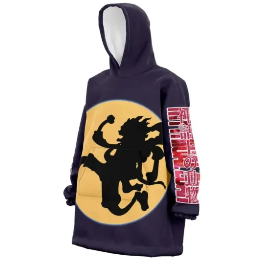 Gear 5th Luffy One Piece Blanket Hoodie Oversized Streetwear