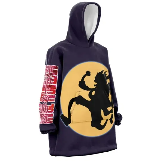 Gear 5th Luffy One Piece Blanket Hoodie Oversized Streetwear