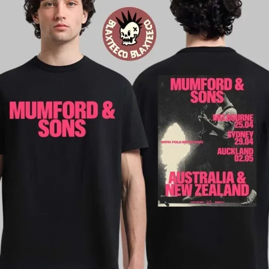 Mumford And Sons 2026 Tour Two Sided Full Size