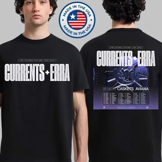 Currents And Erra The Silence Follows Tour 2026 Spring Reprint Unisex T-SHIRT