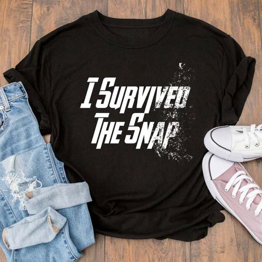 I Survived The Snap Infinity War Thanos Avenger Superhero T-shirt for Men Women Kids