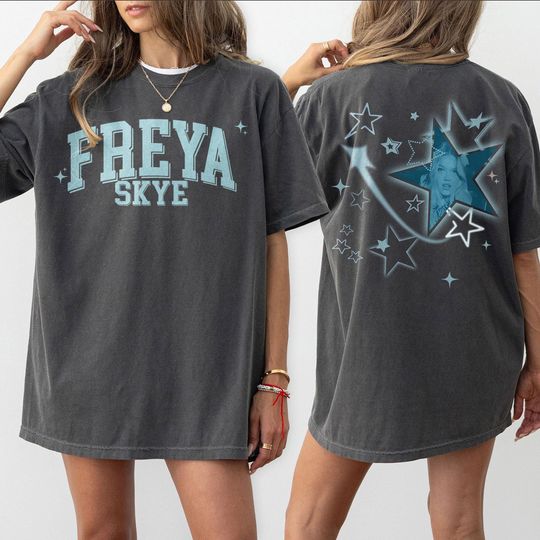 2-Sided Freya Skye Silent Treatment Shirts, Stars Align Tour 2026 Festival Tee, Disney Zombies 4 Nova Bright Concert Merch Music Fan Apparel