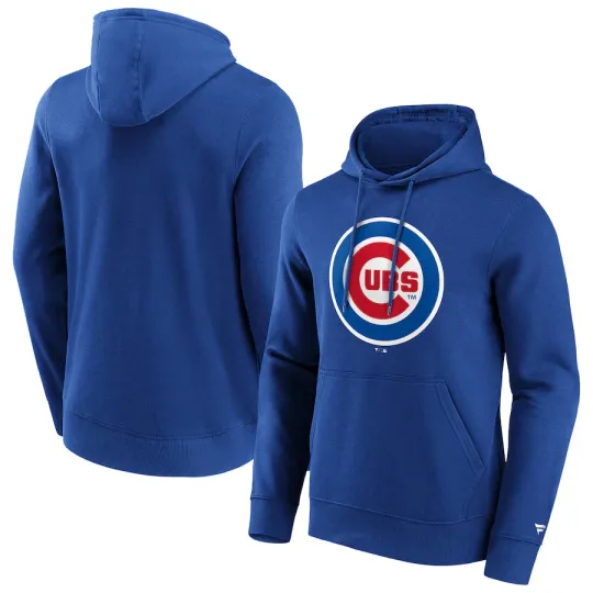 Chicago Cubs Primary Logo Graphic Hoodie 2XL Official