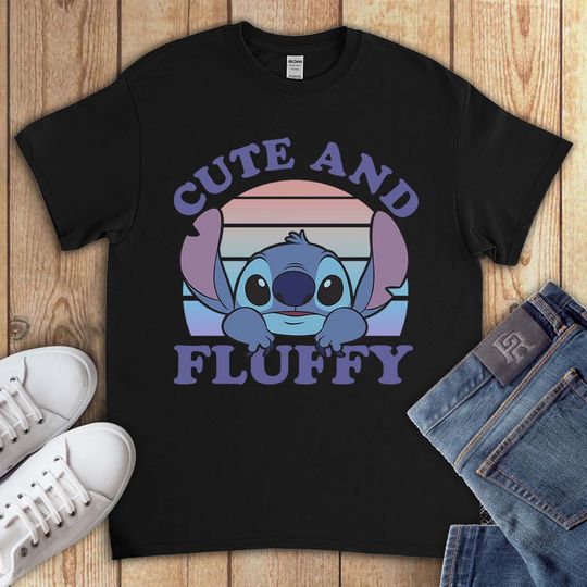 Lilo & Stitch Cute Fluffy Son Daughter Birthday T-Shirt For Men Women Kid Boys Girls
