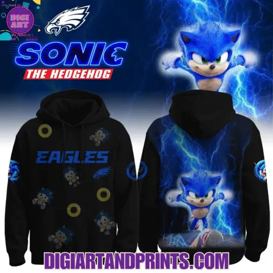 Sonic The Hedgehog 2025 x Eagles Hoodie